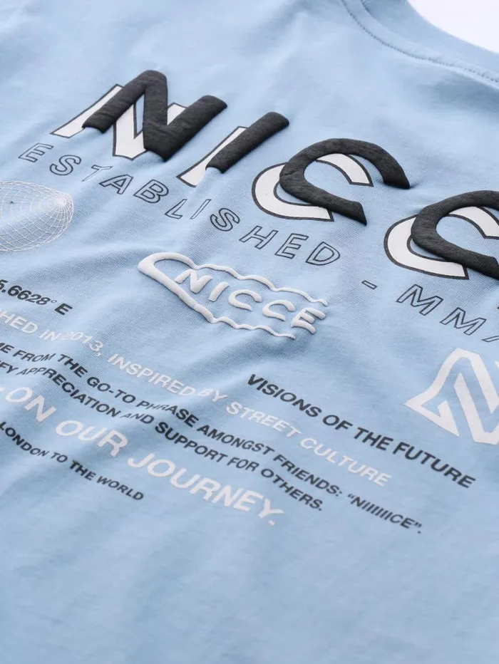 NICCE TShirts Mens NICCE Multi Logo TShirt Blue