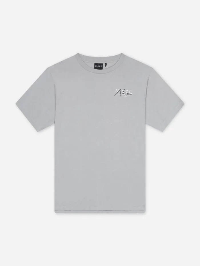 NICCE TShirts Mens NICCE World Essentials TShirt Grey