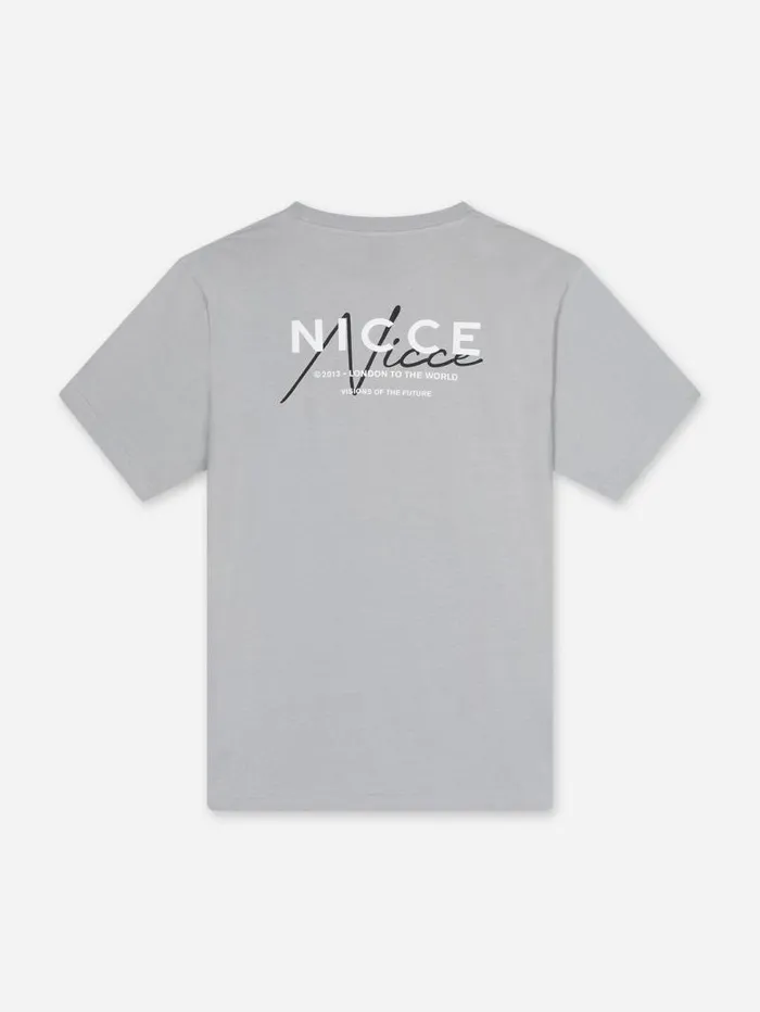 NICCE TShirts Mens NICCE World Essentials TShirt Grey