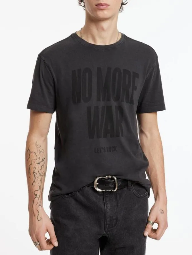 NO MORE WAR TEE Charcoal Clothing John Varvatos TShirts