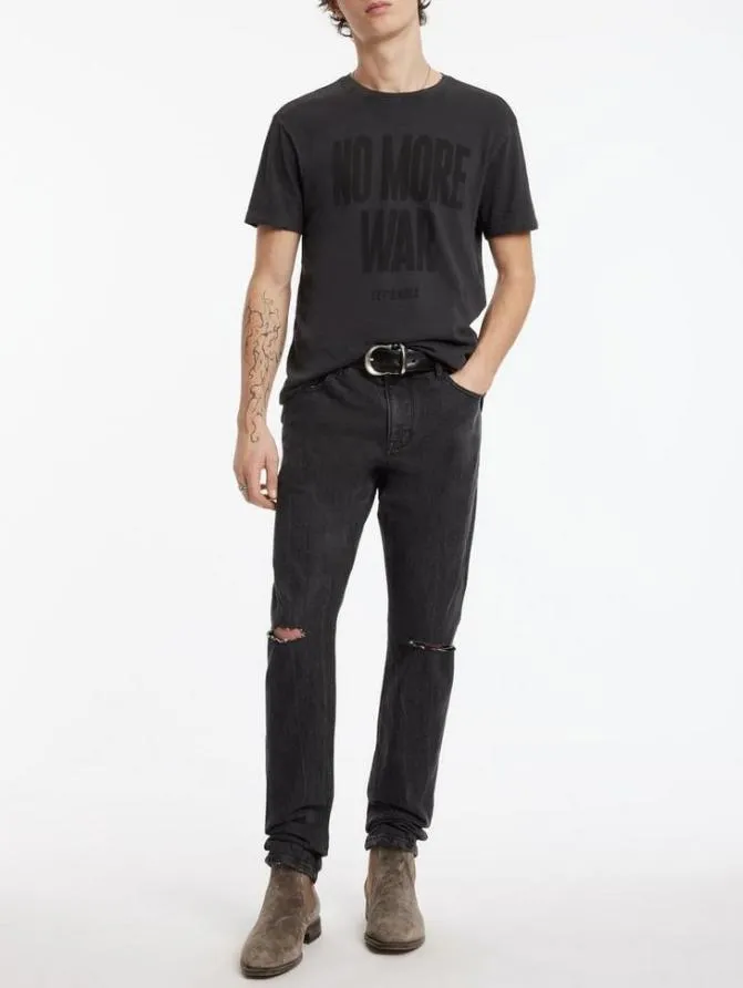 NO MORE WAR TEE Charcoal Clothing John Varvatos TShirts