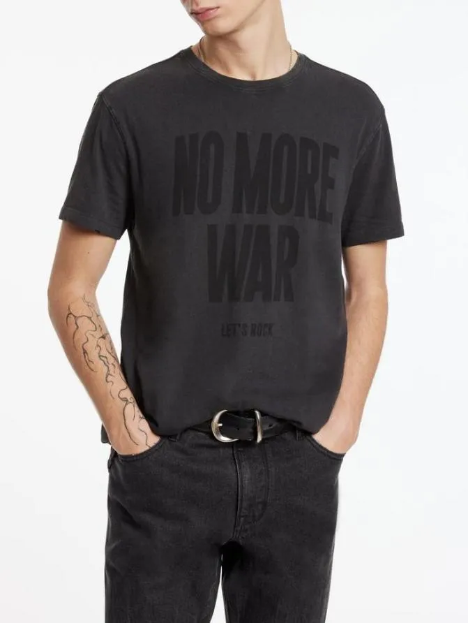 NO MORE WAR TEE Charcoal Clothing John Varvatos TShirts