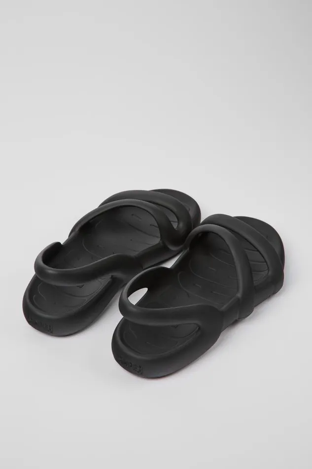 Non Leather Shoes Men Camper Kobarah Flat Black EXTRALIGHT Sandals Non Leather Shoes Men Camper Kobarah Flat Black EXTRALIGHT Sandals