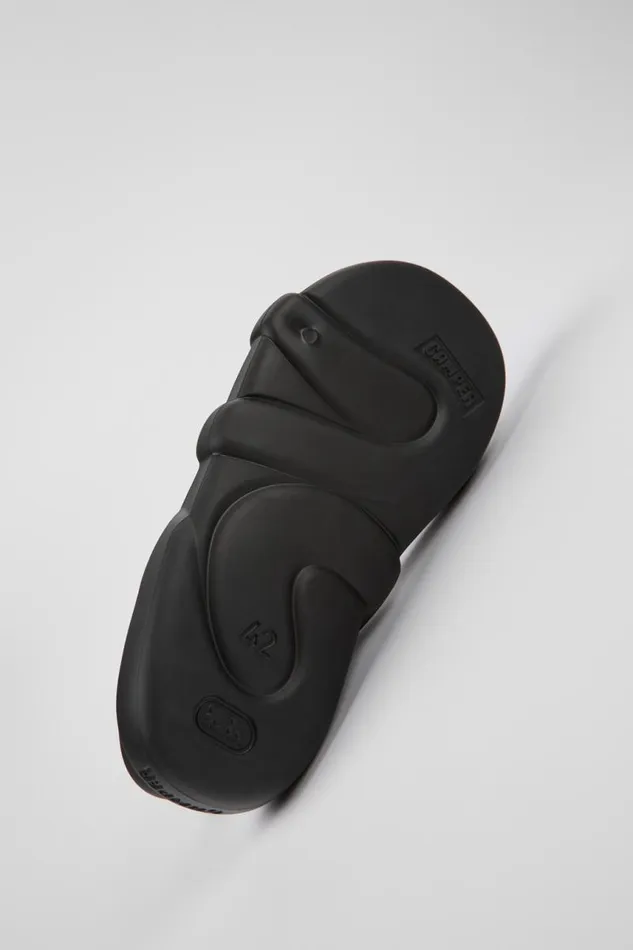 Non Leather Shoes Men Camper Kobarah Flat Black EXTRALIGHT Sandals Non Leather Shoes Men Camper Kobarah Flat Black EXTRALIGHT Sandals