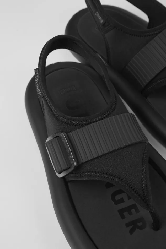 Non Leather Shoes Women Camper Camper X Ottolinger Black Sandals By Camper X Ottolinger