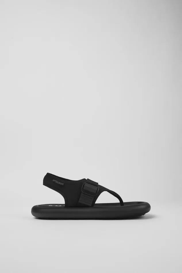 Non Leather Shoes Women Camper Camper X Ottolinger Black Sandals By Camper X Ottolinger
