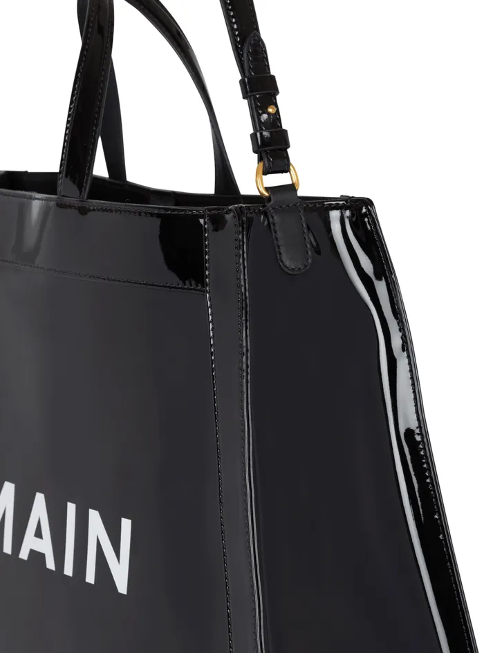 Olivier039s Cabas In Vinyl Black Women Balmain Handbags