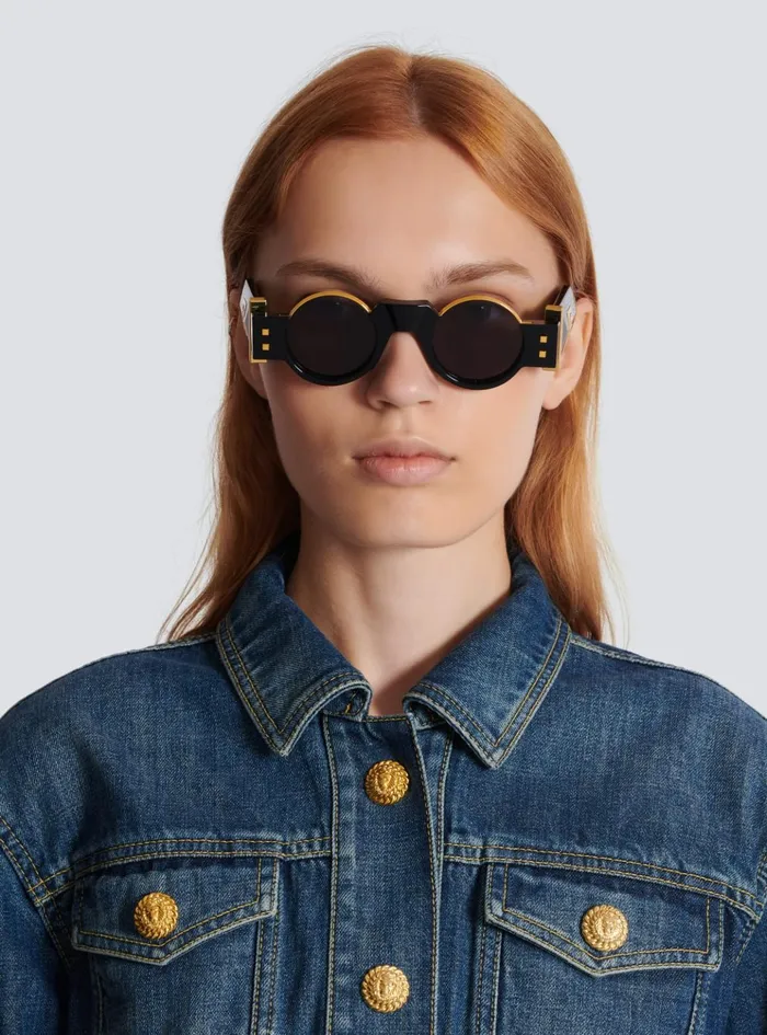 Olivier II Sunglasses Black WomenMen Balmain Eyewear