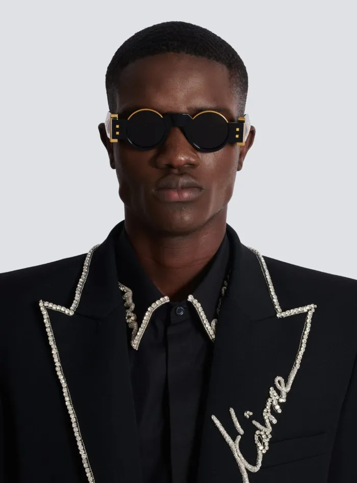 Olivier II Sunglasses Black WomenMen Balmain Eyewear