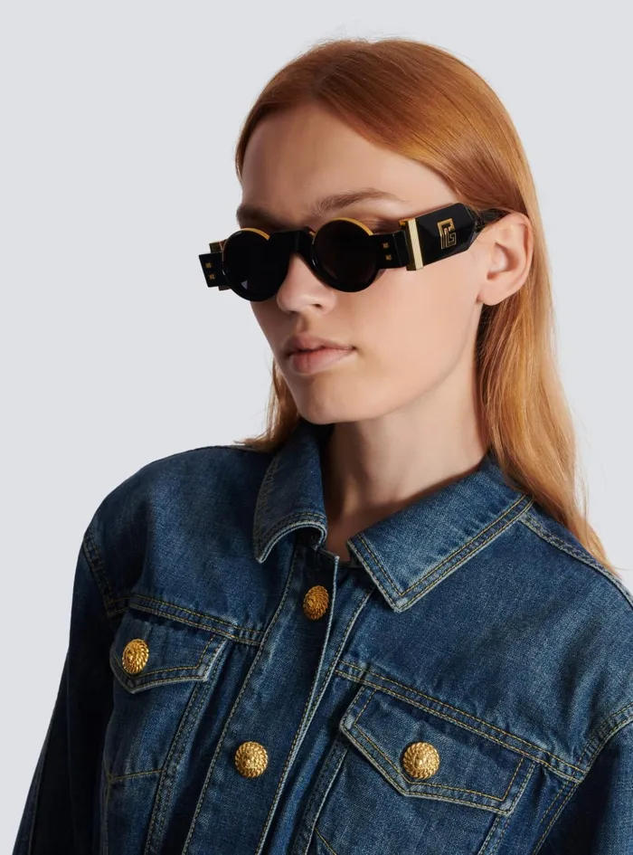 Olivier II Sunglasses Black WomenMen Balmain Eyewear