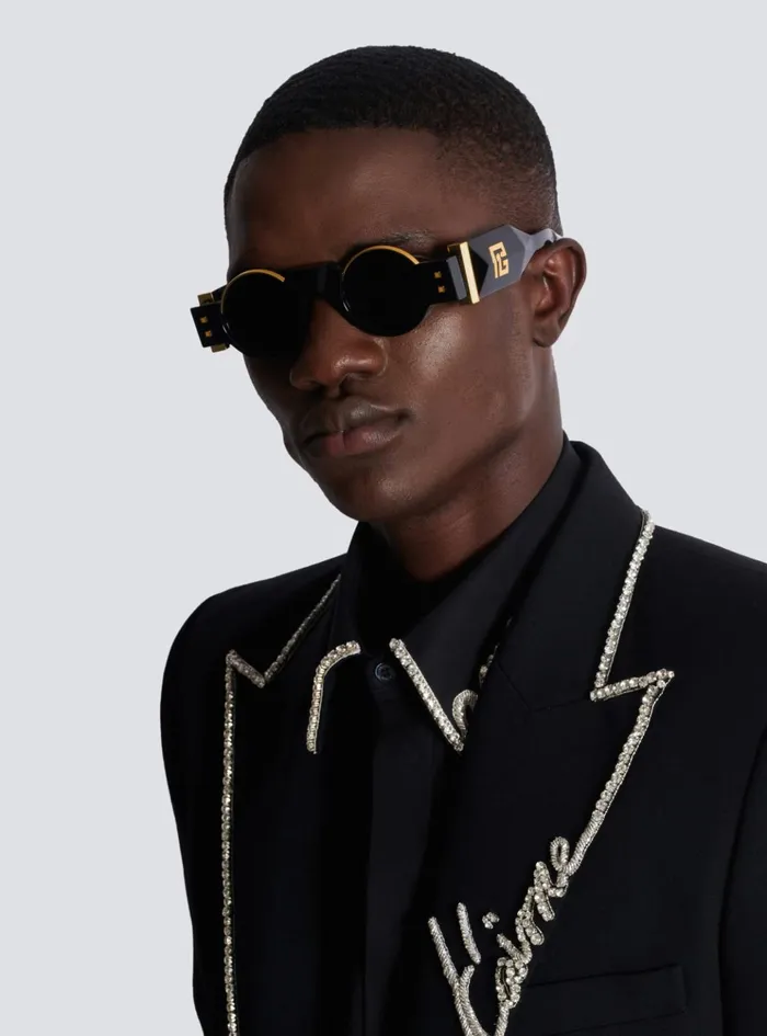Olivier II Sunglasses Black WomenMen Balmain Eyewear