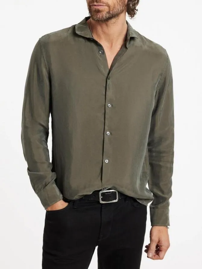 ORCHARD SHIRT Deep Olive Clothing John Varvatos Shirts