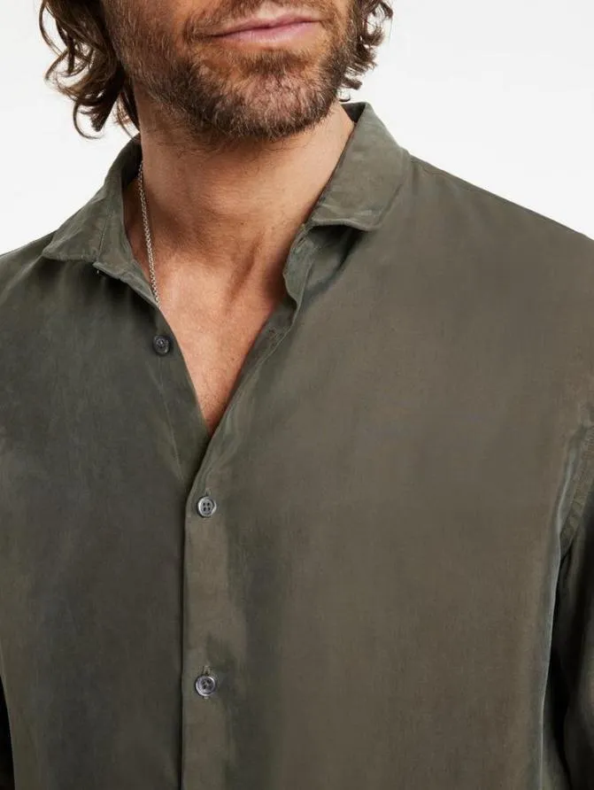 ORCHARD SHIRT Deep Olive Clothing John Varvatos Shirts