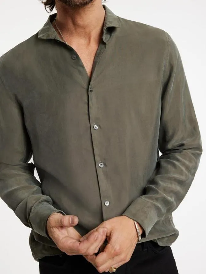 ORCHARD SHIRT Deep Olive Clothing John Varvatos Shirts