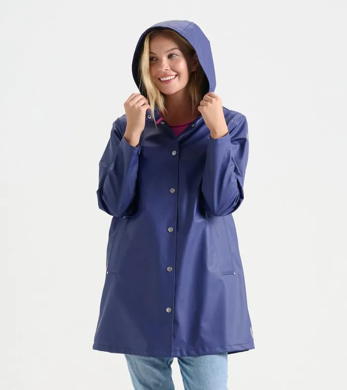 Outerwear Women Hatley Newport Rain Jacket 8211 Patriot Blue