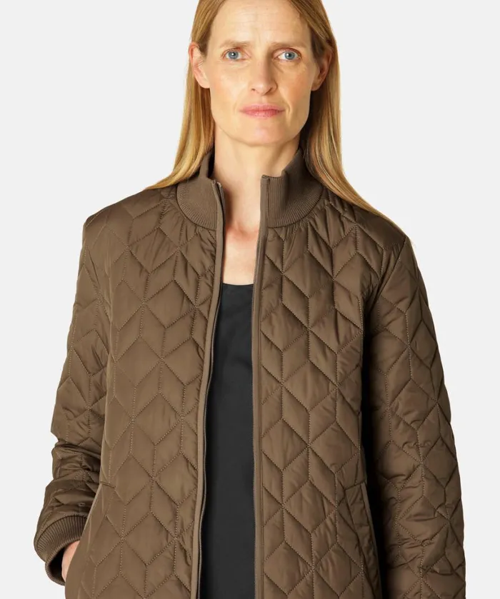 Padded Quilt Coat 8211 Cub Brown Outerwear Ilse Jacobsen All Jackets And Coats