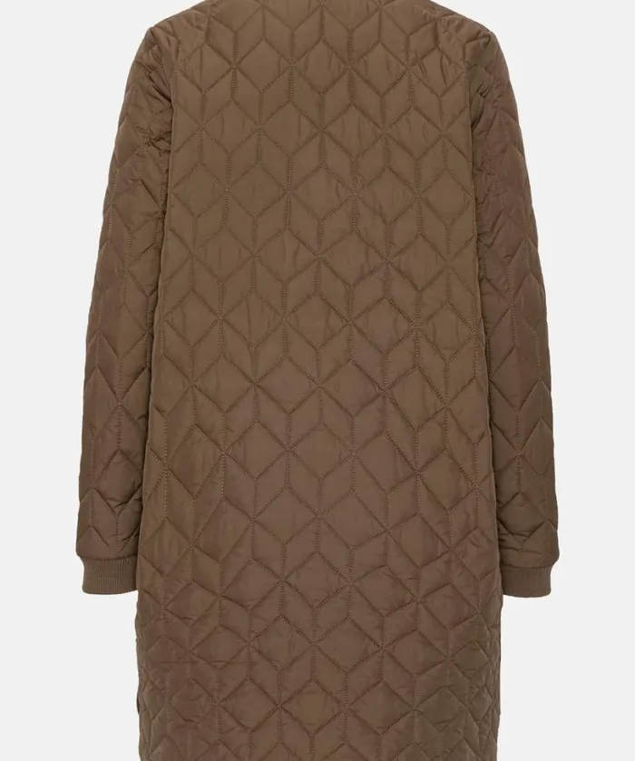 Padded Quilt Coat 8211 Cub Brown Outerwear Ilse Jacobsen All Jackets And Coats