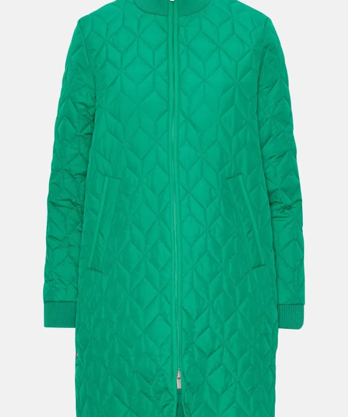 Padded Quilt Coat 8211 Sea Plant Outerwear Ilse Jacobsen All Jackets And Coats
