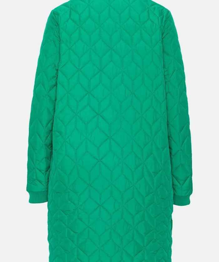 Padded Quilt Coat 8211 Sea Plant Outerwear Ilse Jacobsen All Jackets And Coats