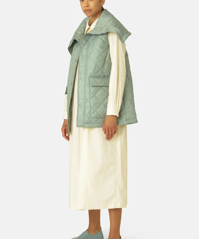 Padded Vest 8211 Bleached Outerwear Ilse Jacobsen All Jackets And Coats