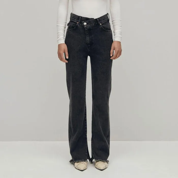 Pants Women ALOHAS Kansas Black Denim Pants