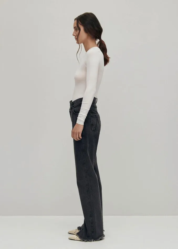 Pants Women ALOHAS Kansas Black Denim Pants