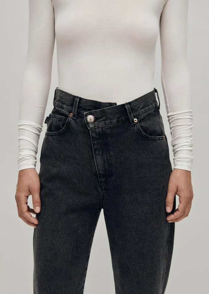 Pants Women ALOHAS Kansas Black Denim Pants