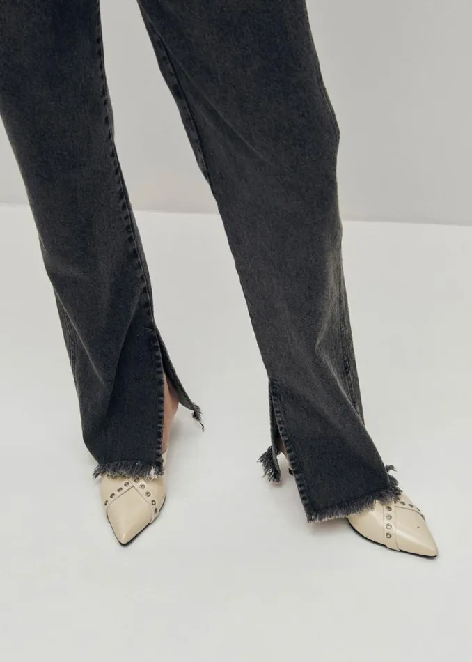 Pants Women ALOHAS Kansas Black Denim Pants