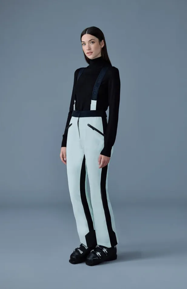 Pants Women Mackage NYOMI Ski Pant With Removable Suspenders Mint Pants Women Mackage NYOMI Ski Pant With Removable Suspenders Mint