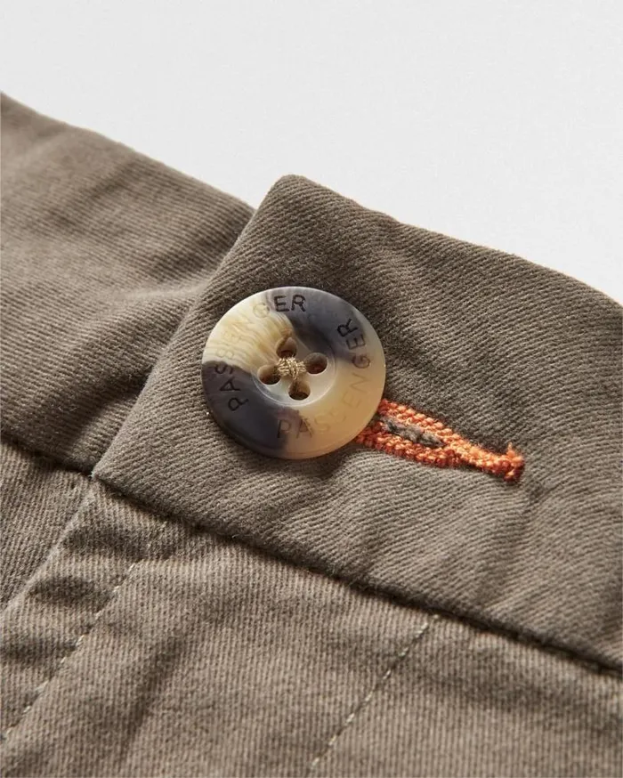 Passenger Clothing 365 Organic Cotton Trouser Dusty Olive Men Trousers