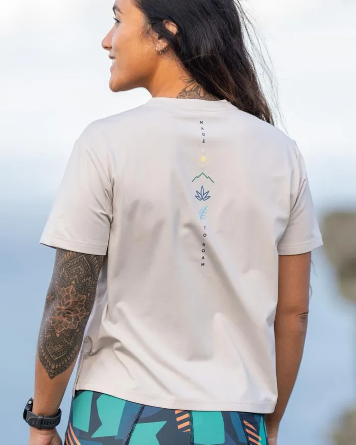 Passenger Clothing Align Active Recycled TShirt Vintage White Women Activewear