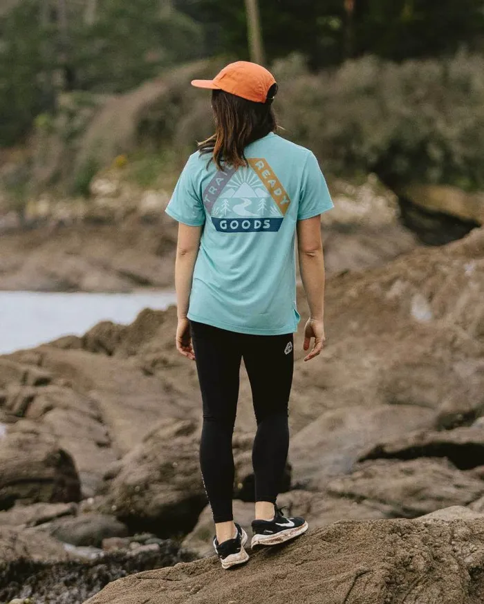 Passenger Clothing Aurora Recycled Active TShirt Porcelain Women Activewear