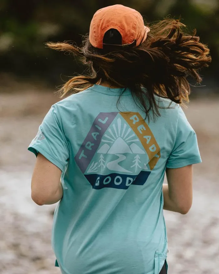 Passenger Clothing Aurora Recycled Active TShirt Porcelain Women Activewear