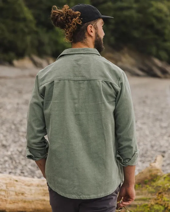 Passenger Clothing Backcountry Cord Shirt Pistachio Men Shirts