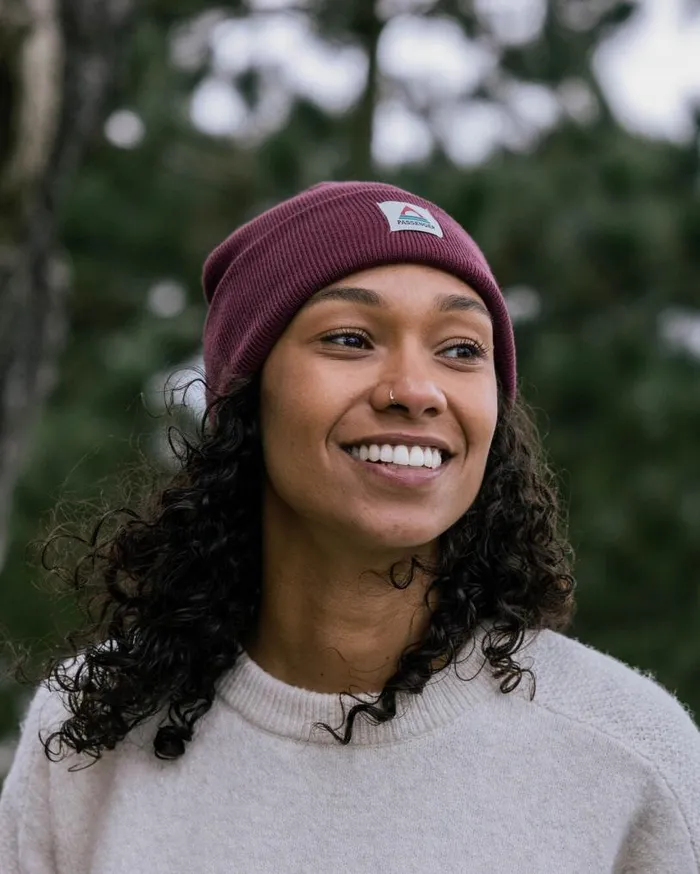Passenger Clothing Core Recycled LowTop Beanie Wine WomenMen Beanies