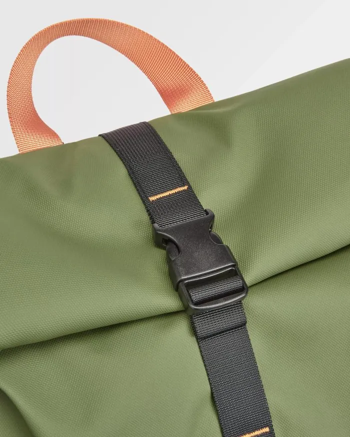 Passenger Clothing Crossing Roll Top Backpack True Black Khaki WomenMen Backpacks and Bags