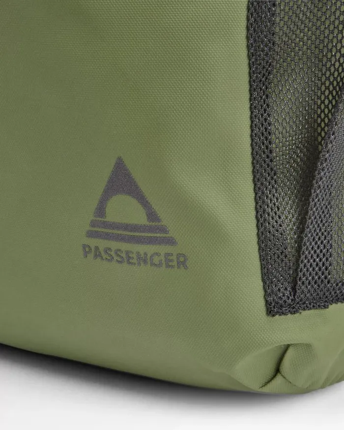 Passenger Clothing Crossing Roll Top Backpack True Black Khaki WomenMen Backpacks and Bags