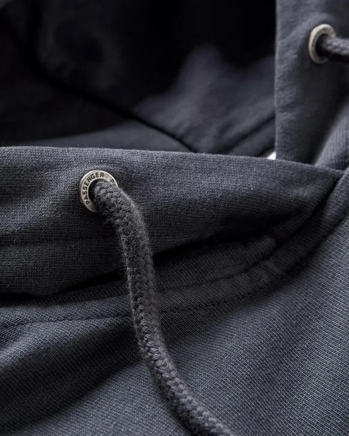 Passenger Clothing Decade Recycled Cotton Hoodie Black Men Hoodies and Sweatshirts