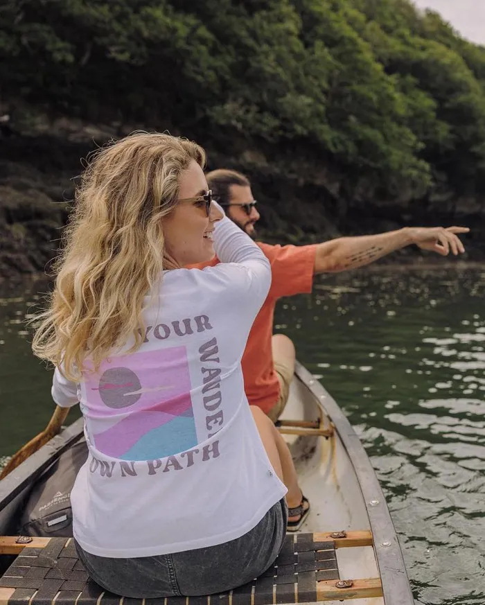Passenger Clothing Dreamer Recycled Cotton Ls TShirt White Women Tops and TShirts