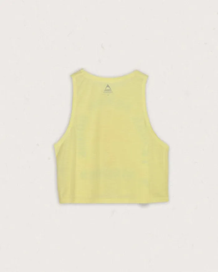 Passenger Clothing Exhale Active Recycled Vest Hazy Yellow Women Activewear