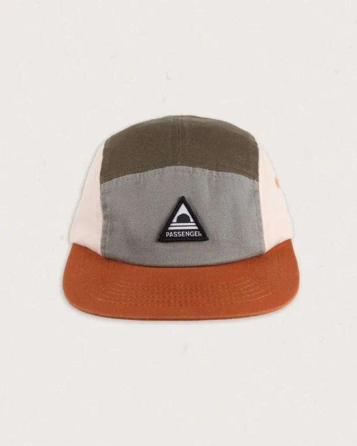 Passenger Clothing Fixie Recycled 5 Panel Cap Apple Green Multi WomenMen Caps and Hats