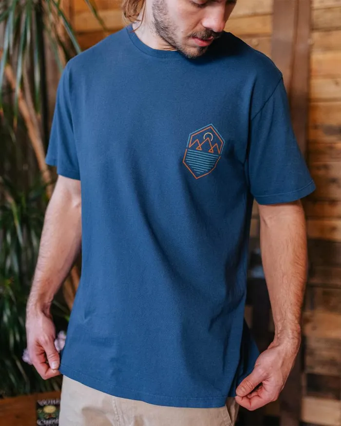 Passenger Clothing Guided TShirt Dark Denim Men TShirts and Vests