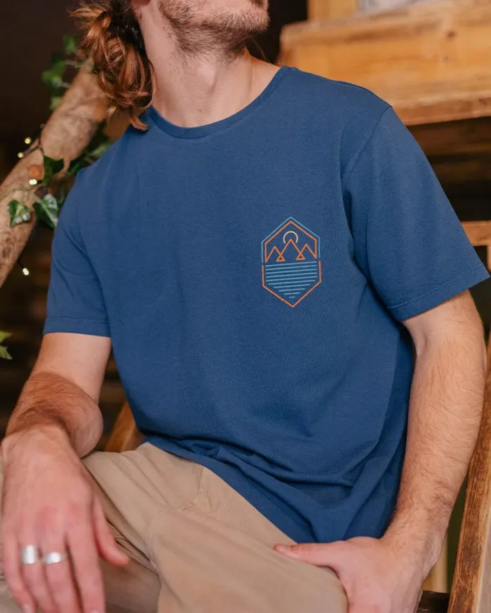 Passenger Clothing Guided TShirt Dark Denim Men TShirts and Vests