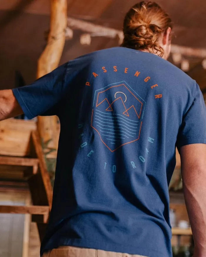 Passenger Clothing Guided TShirt Dark Denim Men TShirts and Vests