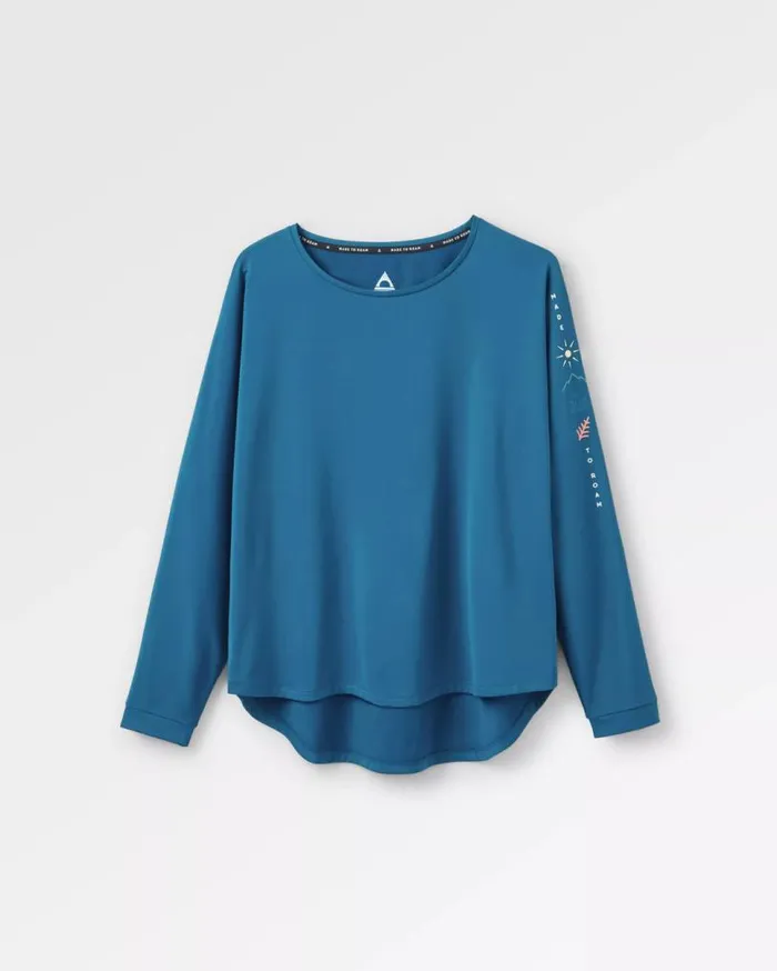 Passenger Clothing Hatha Recycled Active Top Corsair Blue Women Activewear
