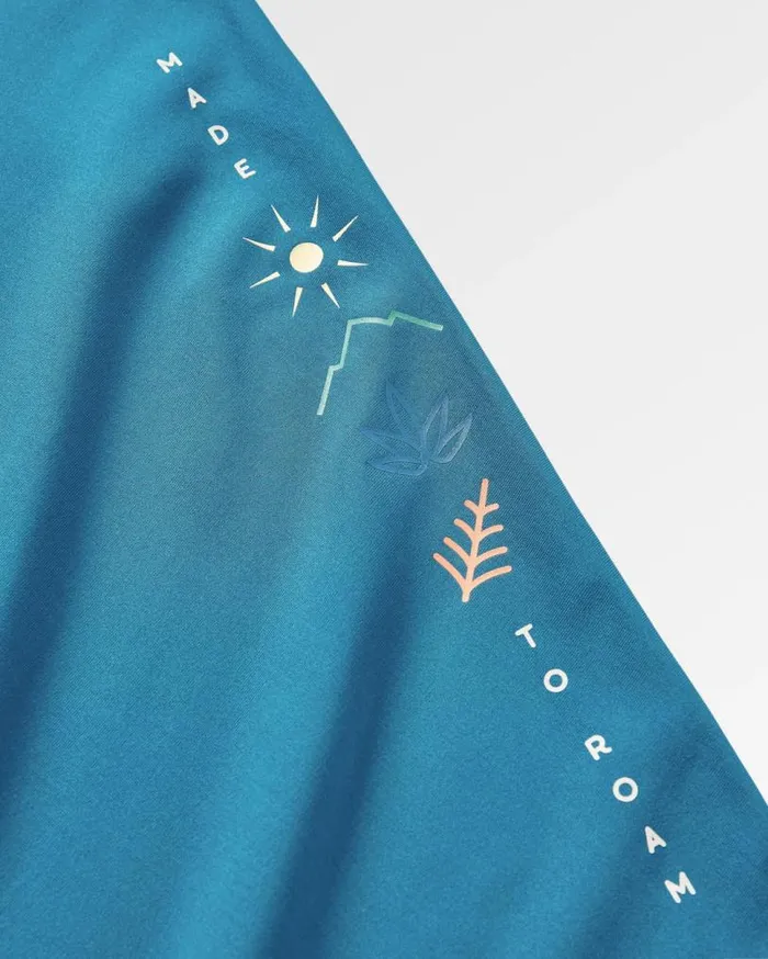 Passenger Clothing Hatha Recycled Active Top Corsair Blue Women Activewear