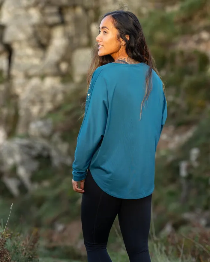 Passenger Clothing Hatha Recycled Active Top Corsair Blue Women Activewear