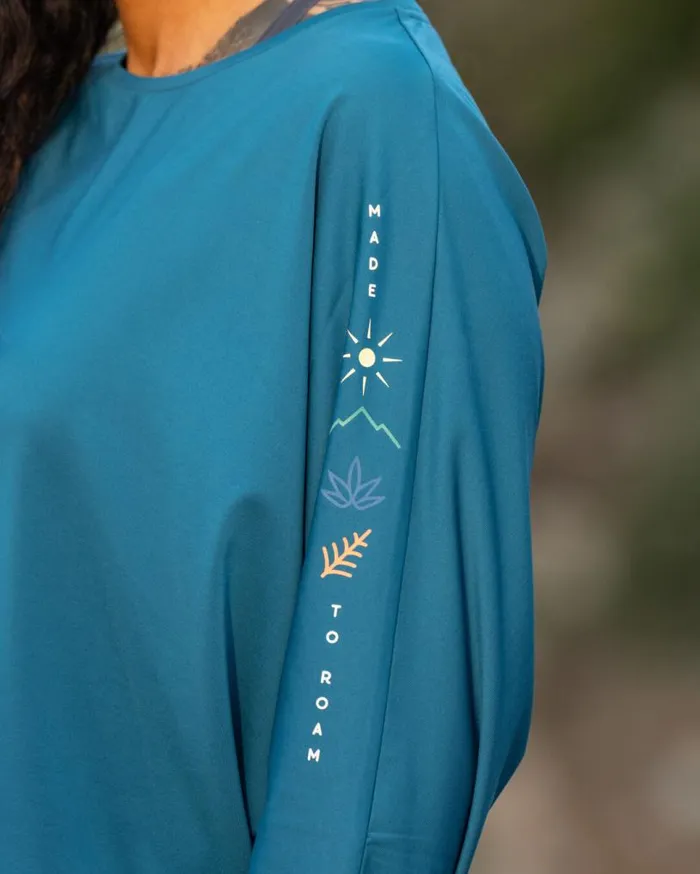 Passenger Clothing Hatha Recycled Active Top Corsair Blue Women Activewear