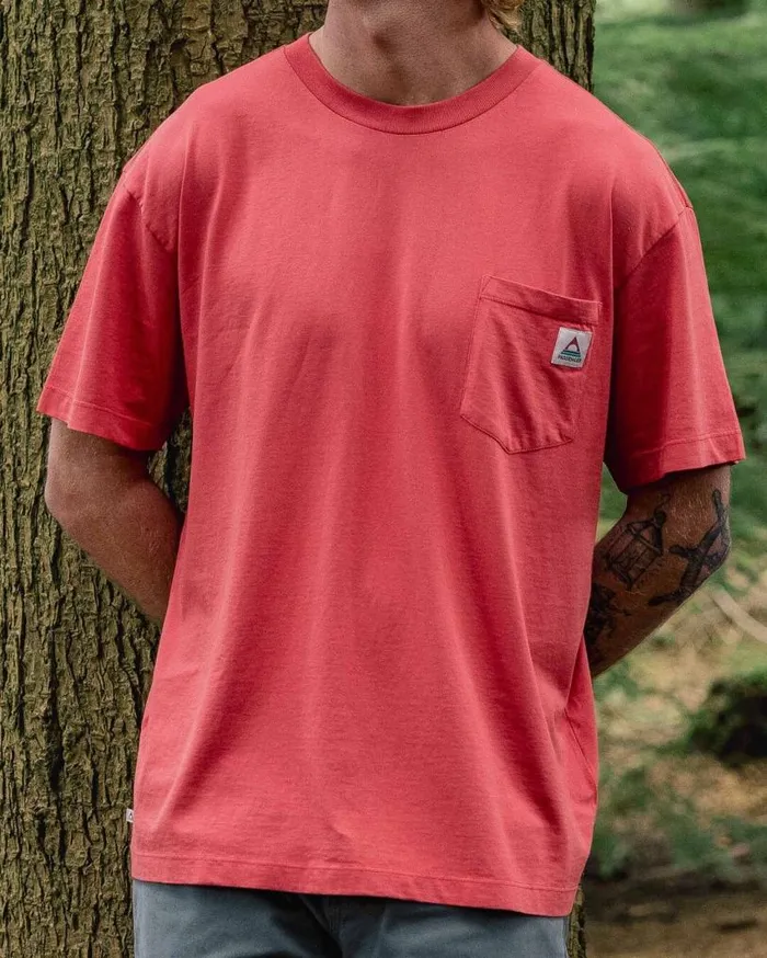 Passenger Clothing Heritage Recycled Relaxed Fit TShirt Cardinal Men TShirts and Vests