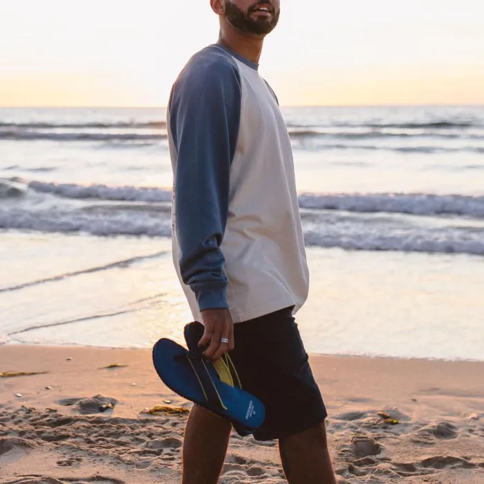 Passenger Clothing Laguna Flip Flop Ash Blue Men Flip Flops and Sandals